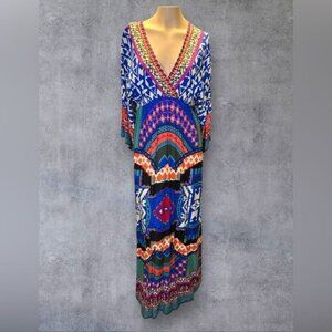 Vibrant Bohemian Maxi Dress by Flying Tomato - Size S